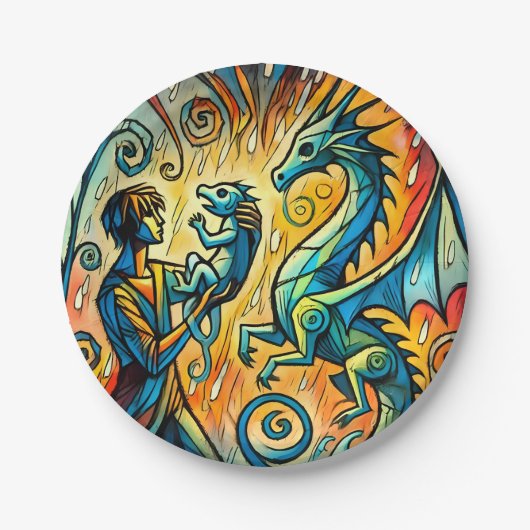 the dragon keeper pappteller (Vorderseite)