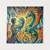 the dragon keeper wandteppich (Vorderseite)