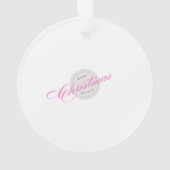 The Dragon on My Christmas Tree  Ornament (Rückseite)