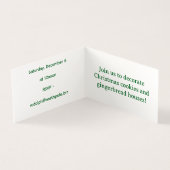 The Dragons' Christmas Cookie Exchange (Innenseite)