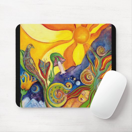 The Dream Fantasy Art Modern Psychedelic Surreal Mousepad (Mit Mouse)