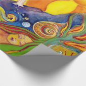 The Dream Fantasy Psychedelic Art Alice Wonderland Geschenkpapier (Ecke)