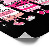 The Dream Team Retro Groovy Nurse Medical Nursing  Poster (Ecke)