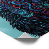 The Dream Weaver - Psychedelic Dark Fantasy Wall Poster (Ecke)