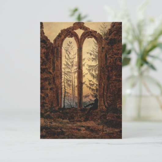The Dreamer Card (von Caspar David Friedrich) (Stehend Vorderseite)