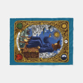 The Dreamer (the Fool) Mayor Arcana Tarot Card Got Fleecedecke (Vorderseite (Horizontal))