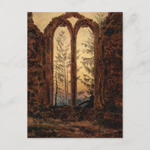 The Dreamer (von Caspar David Friedrich) Postcard Postkarte