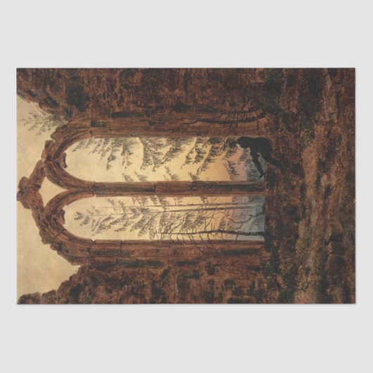 The Dreamer (von Caspar David Friedrich) Postcard Seidenpapier (Vorderseite)