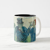"The Drinkers" - Van Gogh Art Zweifarbige Tasse (VorderseiteRechts)
