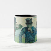 "The Drinkers" - Van Gogh Art Zweifarbige Tasse (Mittel)
