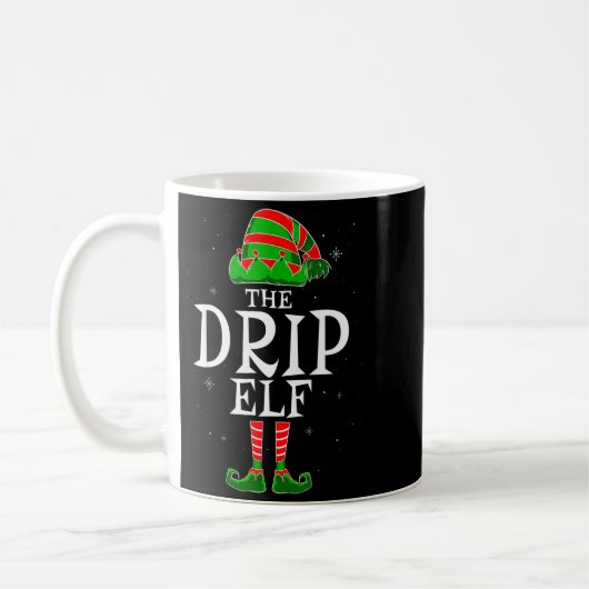 The Drip Elf Group Matching Family Christmas Swag Kaffeetasse (Links)