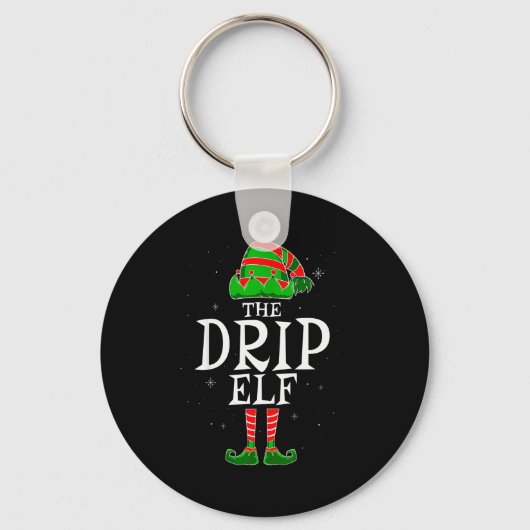 The Drip Elf Group Matching Family Christmas Swag Schlüsselanhänger (Vorderseite)