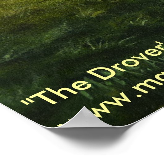 "The Drovers Road" Northumberland England Print Poster (Ecke)