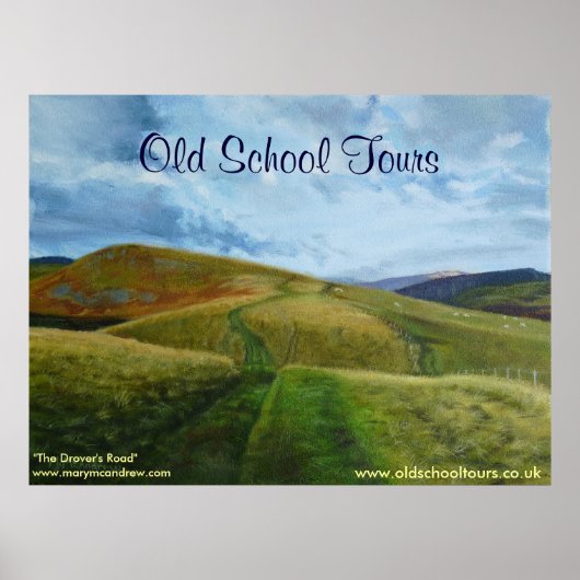 "The Drovers Road" Northumberland England Print Poster (Vorne)