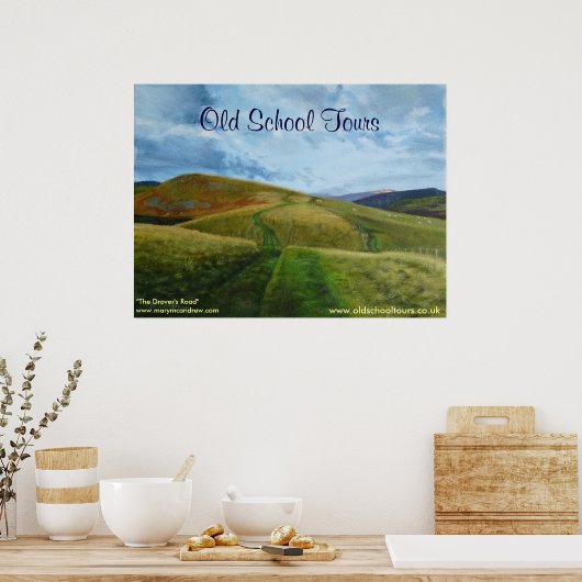"The Drovers Road" Northumberland England Print Poster (Küche)
