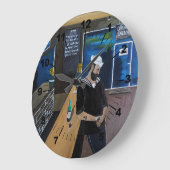 The Drunken Sailor Painting by Alfred Fox Große Wanduhr (Winkel)