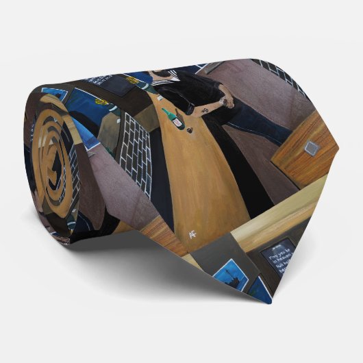 The Drunken Sailor Painting by Alfred Fox Krawatte (Gerollt)