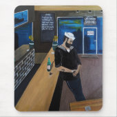 The Drunken Sailor Painting by Alfred Fox Mousepad (Vorne)