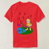 the duck wearing a raincoat T-Shirt (Design vorne)