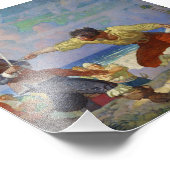 "The Duel on Beach" von NC Wyeth Fotodruck (Ecke)