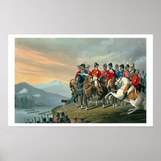 The Duke of Wellington and his Staff Crossing the Poster (Vorne)