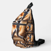 "The Dust Cloud Showdown: A Pitcher's Fury" Crossbody Bag (Rechte Ecke)