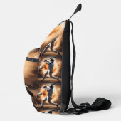 "The Dust Cloud Showdown: A Pitcher's Fury" Crossbody Bag (Rechts)