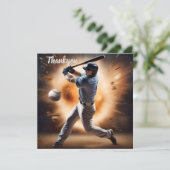 "The Dust Cloud Showdown: A Pitcher's Fury" Dankeskarte (Stehend Vorderseite)