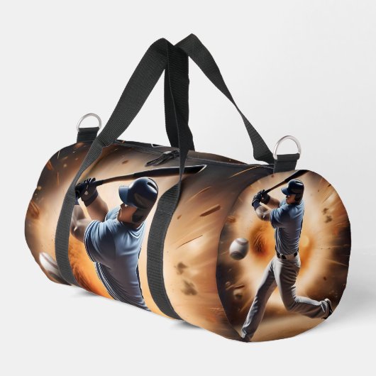 "The Dust Cloud Showdown: A Pitcher's Fury" Duffle Bag (Linke Seite)