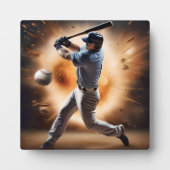 "The Dust Cloud Showdown: A Pitcher's Fury" Fotoplatte (Vorderseite)