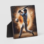 "The Dust Cloud Showdown: A Pitcher's Fury" Fotoplatte (Vorderseite)