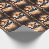 "The Dust Cloud Showdown: A Pitcher's Fury" Geschenkpapier (Ecke)