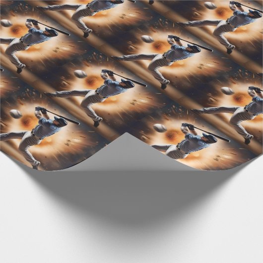 "The Dust Cloud Showdown: A Pitcher's Fury" Geschenkpapier (Ecke)