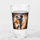 "The Dust Cloud Showdown: A Pitcher's Fury" Glas (Rückseite)