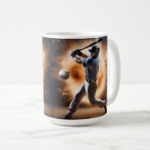 "The Dust Cloud Showdown: A Pitcher's Fury" Kaffeetasse (VorderseiteRechts)