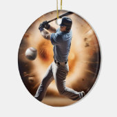 "The Dust Cloud Showdown: A Pitcher's Fury" Keramik Ornament (Links)