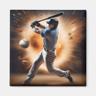 "The Dust Cloud Showdown: A Pitcher's Fury" Magnet