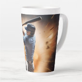 "The Dust Cloud Showdown: A Pitcher's Fury" Milchtasse (Rechte Ecke)