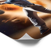 "The Dust Cloud Showdown: A Pitcher's Fury" Poster (Ecke)