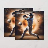 "The Dust Cloud Showdown: A Pitcher's Fury" Save The Date (Vorne/Hinten)