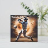 "The Dust Cloud Showdown: A Pitcher's Fury" Save The Date (Stehend Vorderseite)