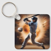 "The Dust Cloud Showdown: A Pitcher's Fury" Schlüsselanhänger (Vorderseite)