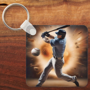 "The Dust Cloud Showdown: A Pitcher's Fury" Schlüsselanhänger