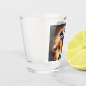 "The Dust Cloud Showdown: A Pitcher's Fury" Schnapsglas (Links)