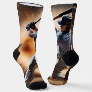 "The Dust Cloud Showdown: A Pitcher's Fury" Socken