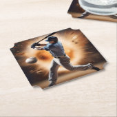 "The Dust Cloud Showdown: A Pitcher's Fury" Untersetzer (angewinkelt)