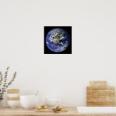 The Earth From Above: Western Hemisphere Poster (Küche)