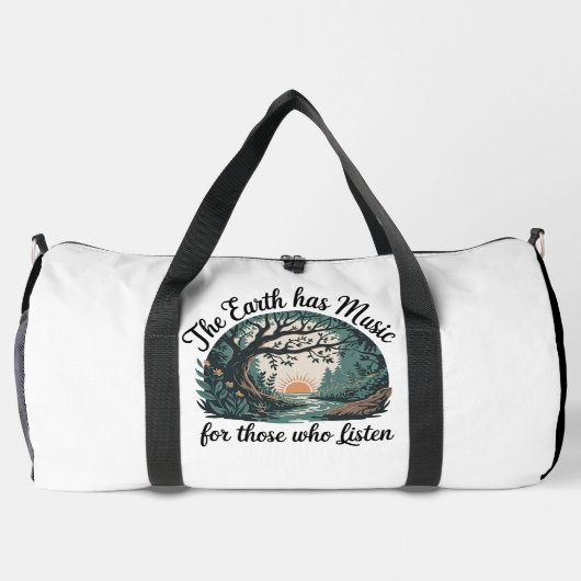The Earth Has Music" - Nature Lover's Duffle Bag (Rückseite)