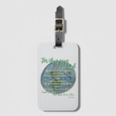 The Earth He Formed Gepäckanhänger (Vorderseite Vertikal)