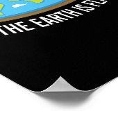 The Earth Is Flat Earthers Poster (Ecke)